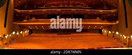 Arizona State University, Gammage Auditorium, Zuschauertribüne Panorama Stockfoto