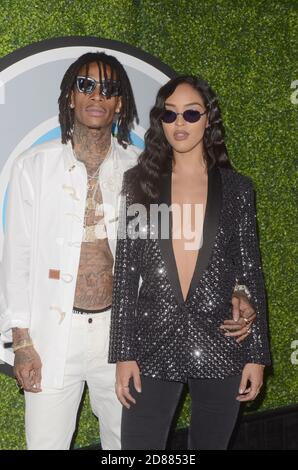 LOS ANGELES - 7. DEZ.: Wiz Khalifa, Izabela Guedes bei den GQ Men of the Year 2017 im Chateau Marmont am 7. Dezember 2017 in West Hollywood, CA Stockfoto