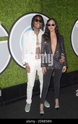 LOS ANGELES - 7. DEZ.: Wiz Khalifa, Izabela Guedes bei den GQ Men of the Year 2017 im Chateau Marmont am 7. Dezember 2017 in West Hollywood, CA Stockfoto