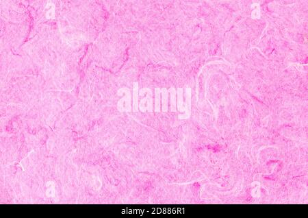 Rosa Maulbeerpapier Textur als Hintergrund. Stockfoto