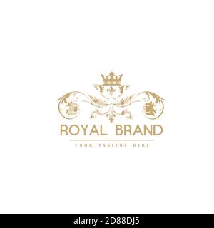 Royal Marke und Luxus Marke Logo Illustration Design. Stock Vektor