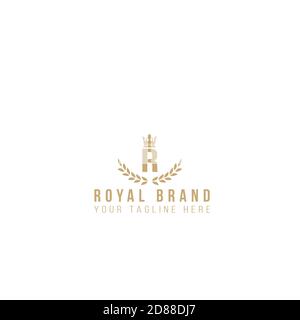 Royal Marke und Luxus Marke Logo Illustration Design. Stock Vektor
