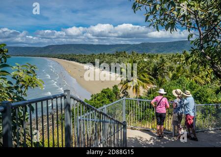 Four Mile Beach Lookout in Flagstaff Hill, Port Douglas, North Queensland, Australien Stockfoto