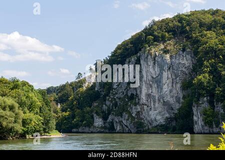 Kelheim, Weltenburger Enge, Donaudurchbruch, Bootsfahrt Stockfoto