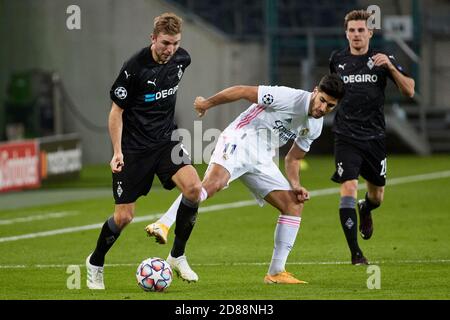 Mönchengladbach, Deutschland. Oktober 2020. Christoph Kramer von Borussia Monchengladbach beim UEFA Champions League Spiel zwischen Borussia Monchengladbach und Real Madrid am 27. Oktober 2020 im Borussia-Park in Monchengladbach, Spanien. Bild: Dax Images/Alamy Live News Stockfoto