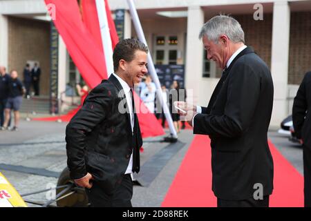 London, Großbritannien. Juli 2019. CEO Johnny Dodge und TIFF Needell nehmen am Grand Prix Ball 2019 im Hurlingham Club Teil. Quelle: Pietro Recchia/SOPA Images/ZUMA Wire/Alamy Live News Stockfoto