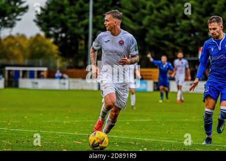 Shane weiß für Truro City fc im Webbswood Stadion Swindon Supermarine 24/10/2020 Stockfoto