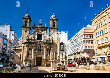 San Jorge Kirche in A Coruna, Spanien Stockfoto