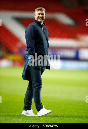 WOOLWICH, Großbritannien, OKTOBER 27:Karl Robinson Manager von Oxford United während der Sky Bet League One zwischen Charlton Athletic und Oxford United AT Stockfoto