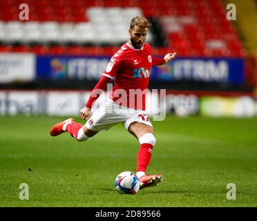 WOOLWICH, Großbritannien, OKTOBER 27: Charlton Athletic Andrew Shinnie während der Sky Bet League One zwischen Charlton Athletic und Oxford United im Stockfoto