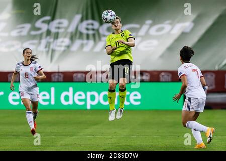 Tereza Krejcirikova der Tschechischen Republik während der UEFA Women's Euro 2022, Qualifying Fußballspiel zwischen Spanien und der Tschechischen Republik am 23. Oktober, 2 C Stockfoto