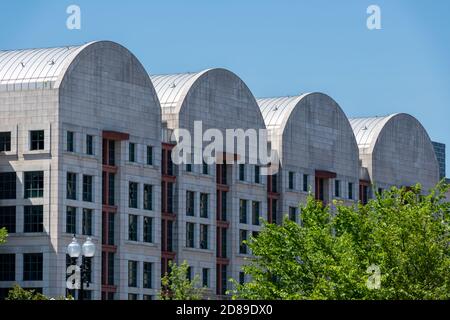 Die Barrett-gewölbten Buchten des William B. Bryant Annex zum E. Barrett Prettyman U.S. Courthouse in Washington, DC Stockfoto