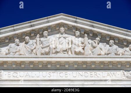 Cass Gilberts neoklassizistischer US-Supreme Court in Washington DC Stockfoto