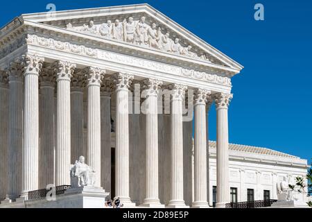 SCOTUS, der Oberste Gerichtshof der Vereinigten Staaten in Washington, DC, USA. Stockfoto