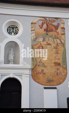 Altstadt von Dachau in Bayern, Deutschland Stockfoto