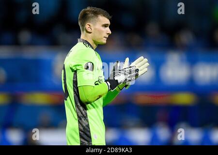 Dominik Livakovic von Dinamo Zagreb während der UEFA Europa League, Gruppenphase, Gruppe K Fußballspiel zwischen Dinamo Zagreb und Feyenoord Rotterdam C Stockfoto