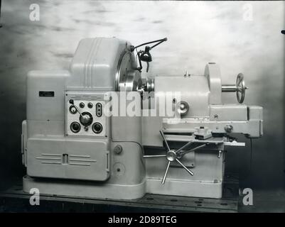 1930 - 40. Fiat - Ansaldo Maschine. Motorkomponenten. Isoliertes Motorbild. Fiat Big Motors Fabrik , fabbrica Grandi Motori in Turin, Italien. Stockfoto