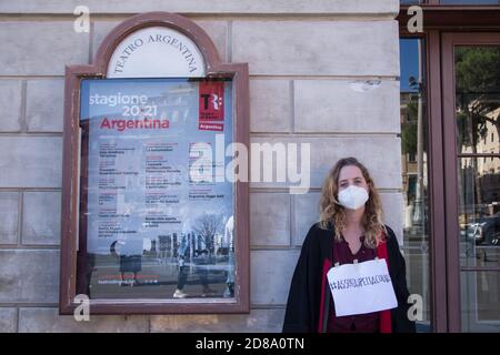 Rom, Italien. Oktober 2020. Italienische Schauspielerin Malvina Ruggiano (Foto: Matteo Nardone/Pacific Press) Quelle: Pacific Press Media Production Corp./Alamy Live News Stockfoto