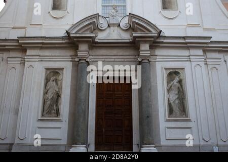 Brescia, Italien: Santa Maria della Carita (Carita oder Kirche der Buon Pastore). Römisch-katholische Kirche im Barockstil Stockfoto