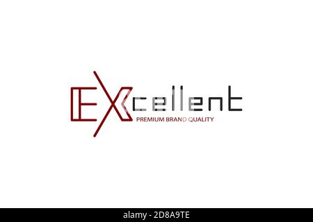 EX excellent Logo Stock Vektor