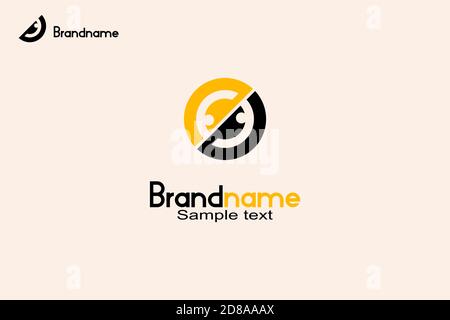 Eye Logo Design Konzeptvorlage, einfache und moderne Business-Logo, Kreis-Design. Stock Vektor