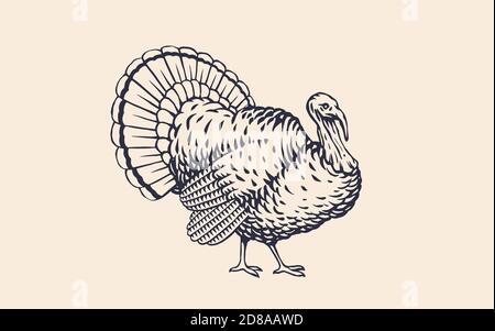 Türkei. Retro-Druck im Vintage-Stil Stock Vektor