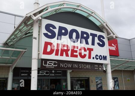 Woodfields Retail Park, Bury. Stockfoto