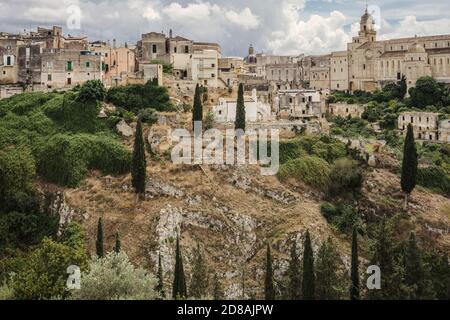 Die erstaunliche Stadt Gravina di Puglia in Süditalien Stockfoto