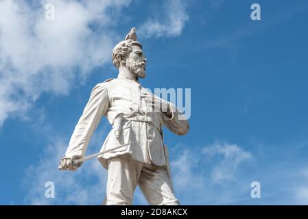 Julio Grave de Peralta, Marmorskulptur Statue, Holguin, Kuba Stockfoto