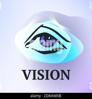 Eye Logo Design-Vorlage. Logo Design Layout für die medizinische Versorgung. Optiker kreatives Symbol. Augensymbol. Medizin, Gesundheitswesen, Geschäft, Augenheilkunde Diagnostik Stock Vektor