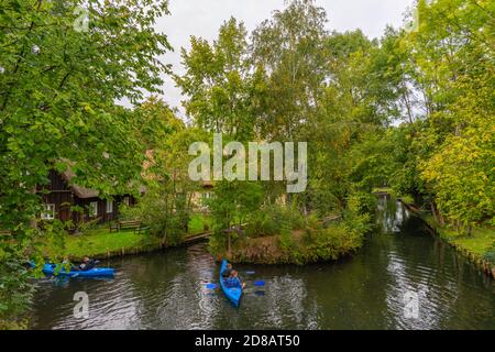 Lehde Gemeinde, Spree Forrest Oberspreewald, Brandenburg, Ostdeutschland, Europa Stockfoto