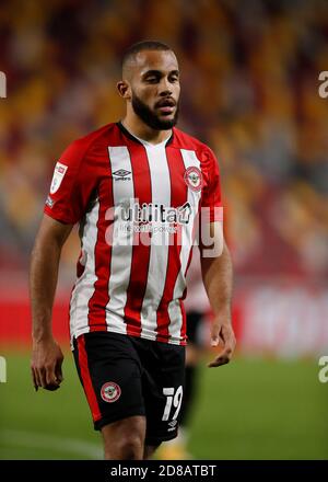 Brentford Community Stadium, London, Großbritannien. Oktober 2020. English Football League Championship Football, Brentford FC gegen Norwich City; Bryan Mbeumo von Brentford Credit: Action Plus Sports/Alamy Live News Stockfoto