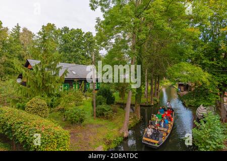 Lehde Gemeinde, Spree Forrest Oberspreewald, Brandenburg, Ostdeutschland, Europa Stockfoto