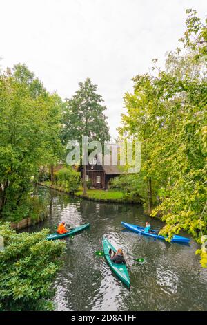 Lehde Gemeinde, Spree Forrest Oberspreewald, Brandenburg, Ostdeutschland, Europa Stockfoto