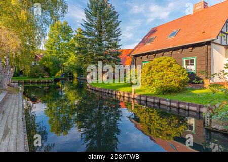 Lehde Gemeinde, Spree Forrest Oberspreewald, Brandenburg, Ostdeutschland, Europa Stockfoto