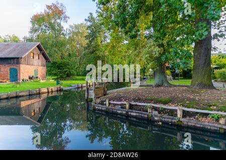 Lehde Gemeinde, Spree Forrest Oberspreewald, Brandenburg, Ostdeutschland, Europa Stockfoto