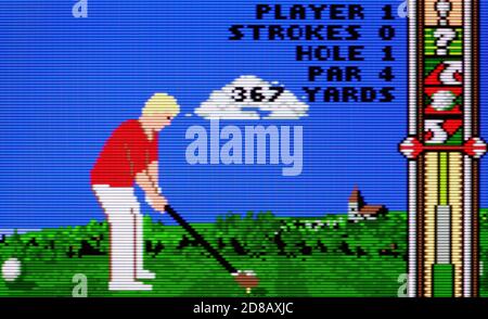 Awesome Golf - Atari Lynx Videospiel - nur für redaktionelle Verwendung Stockfoto