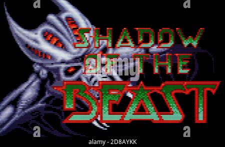 Shadow of the Beast - Atari Lynx Videogame - Editorial Nur verwenden Stockfoto