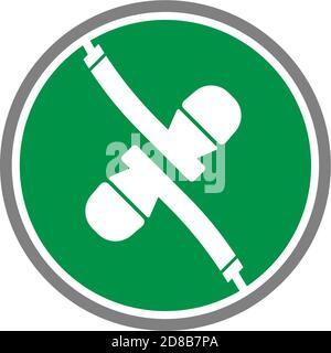 Ohrhörer, Ohrhörer Symbol flaches Design Vektor Stock Vektor