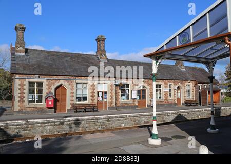 Llandrindod Bahnhof, Station Crescent, Llandrindod Wells, Radnorshire, Powys, Wales, Großbritannien, Großbritannien, Großbritannien, Großbritannien, Europa Stockfoto