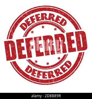 Aufgeschobener Grunge-Stempel auf weißem Hintergrund, Vektorgrafik Stock Vektor