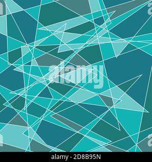 Grün geometrische stilisierte Hintergrund Glas Stock Vektor