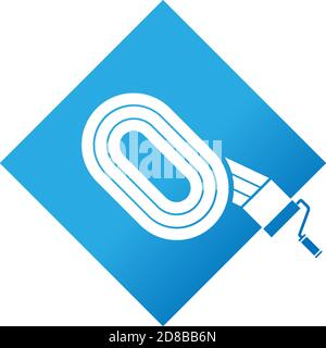 Paint Logo Schrift Design Konzept Illustrator Stock Vektor