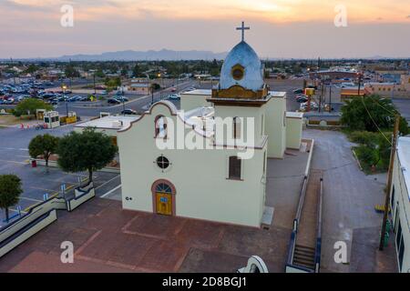 Old Ysleta Mission, El Paso, Texas, USA Stockfoto