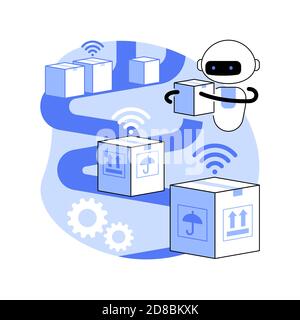 Sortiersysteme abstrakte Konzept Vektor Illustration. Stock Vektor