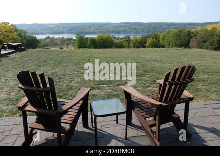 Fingerlakes, New York Weingut im Herbst 2020 Stockfoto