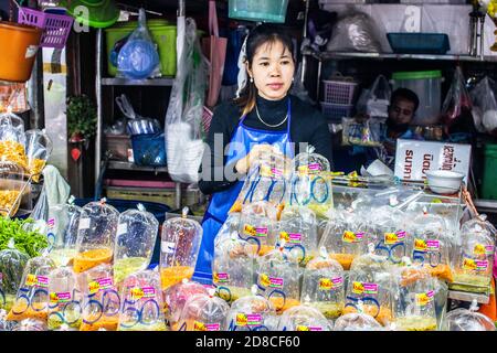 Fischmarkt Naklua Thailanddokumentarisch, Stockfoto