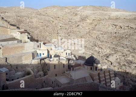 دير مار سابا Mar Saba, מנזר מר סבא, Israel, Izrael, ישראל; die heilige Lavra des heiligen Sabbas; Wielka Ławra św. Saby; Sabas-Kloster; 玛尔萨巴 Stockfoto