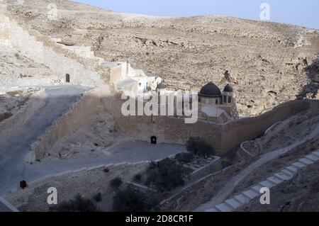 دير مار سابا Mar Saba, מנזר מר סבא, Israel, Izrael, ישראל; die heilige Lavra des heiligen Sabbas; Wielka Ławra św. Saby; Sabas-Kloster; 玛尔萨巴 Stockfoto