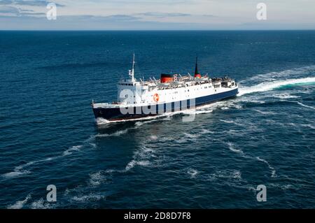 Isle of man Steam Packet Company Fähre Lady of Mann In der irischen See bei perfektem Wetter Stockfoto